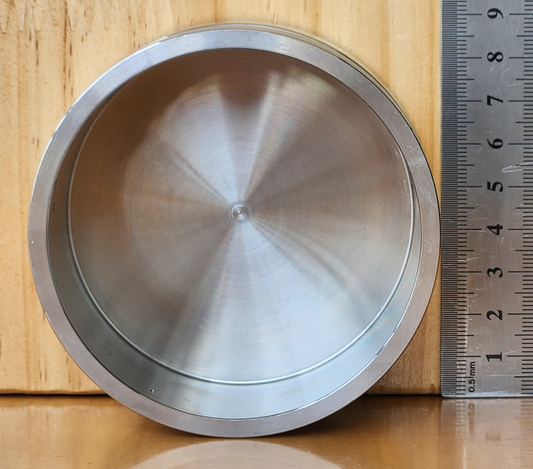 Stainless Steel Pressure Brew – Manual Espresso Maker - www.meebaa.store, coffee cup of MeeBaa S01, S02, show diameter with a ruler