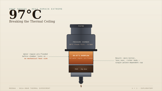 Breaking the Thermal Ceiling: What Happens When Espresso Meets 97°C